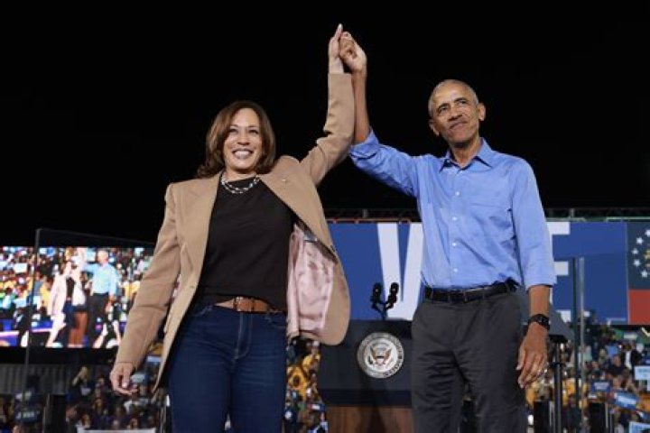 Barack Obama & VP Kamala Harris Fist-Bumping Is The Must-See Pic From Inauguration