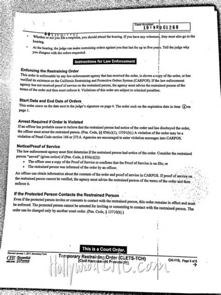 Restraining Order Court Docs Revealed From Kimberly Thompson – Hollywood Life