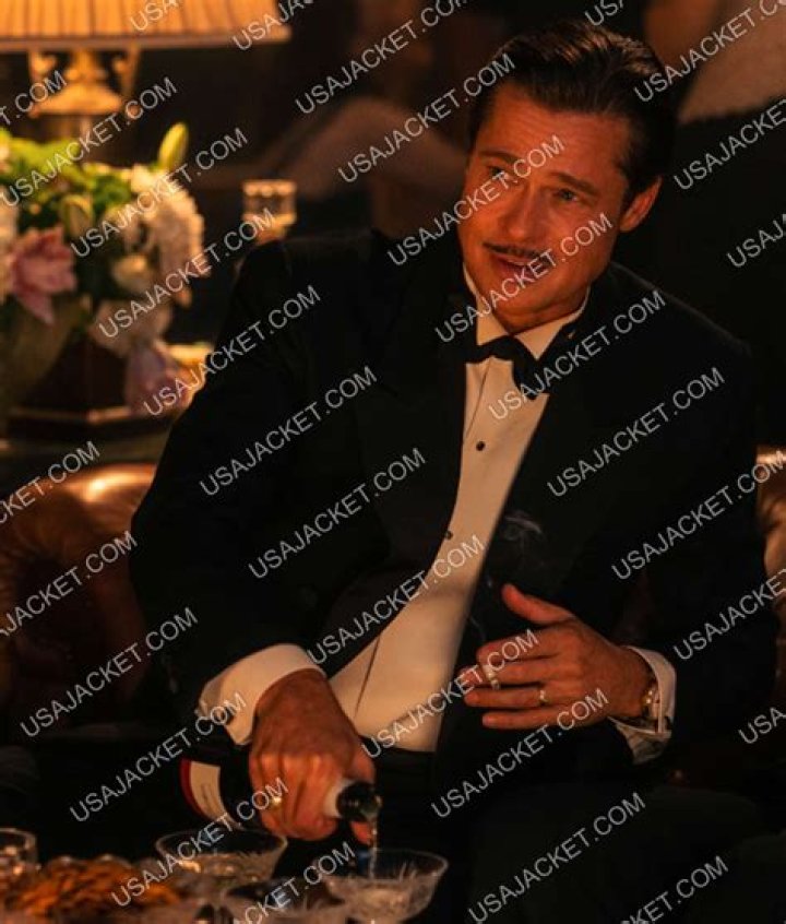 Brad Pitt Wears Gray Blazer On ‘Babylon’ Set – Photos – Hollywood Life