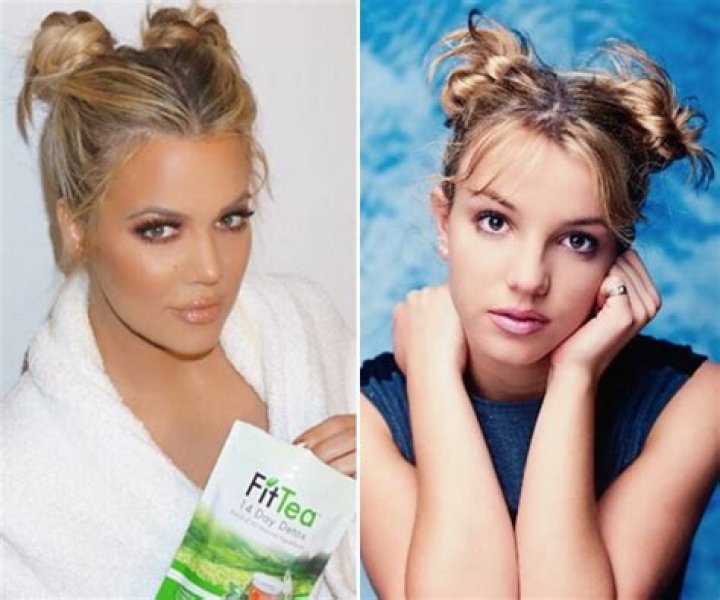 Khloe Kardashian Vs. Britney Spears — Who Rocked Pigtail Buns Better?