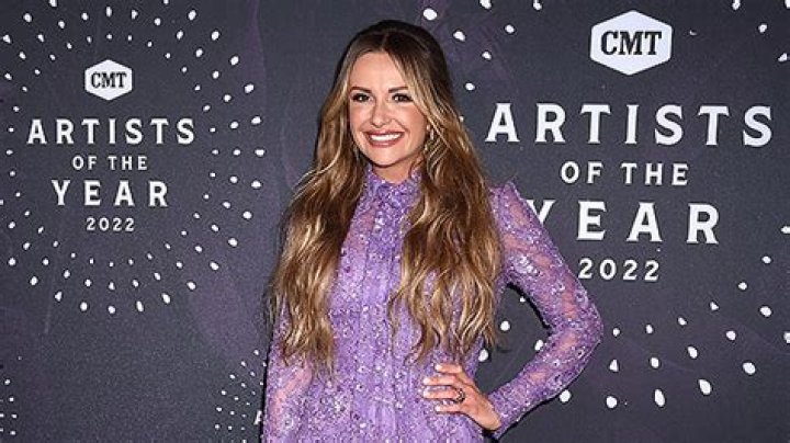 Carly Pearce Stuns In Lavender Lace Mini Dress As Honoree At CMT Artists Of The Year