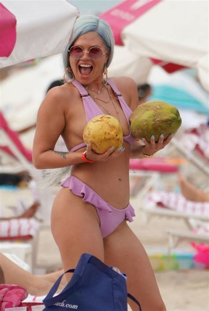 Chanel West Coast Stuns In A Lavender Bikini In Miami – Hollywood Life