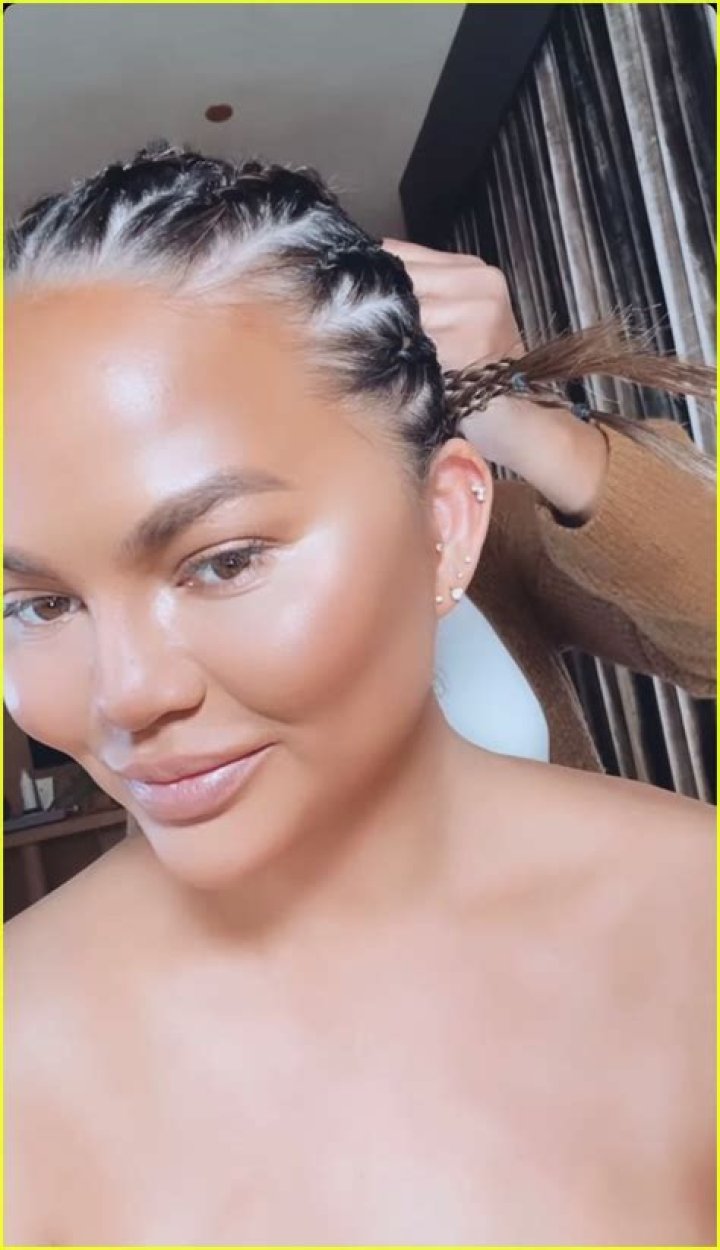 Chrissy Teigen Shows Off ‘Midlife’ Hair Makeover With Long, Silver Locks: See Videos