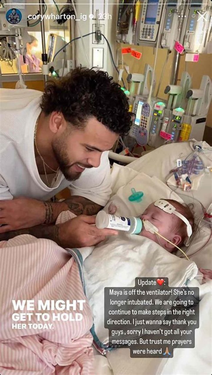 Cory Wharton Reveals Newborn Baby Had Surgery For Heart Condition – Hollywood Life
