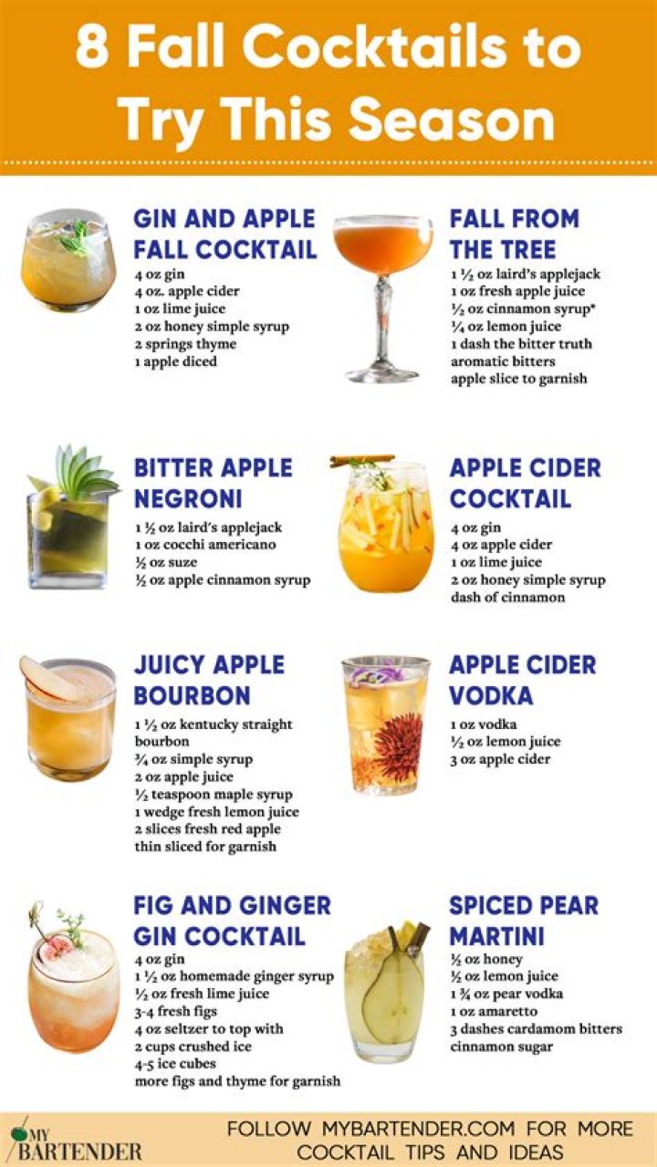 20 Cocktails & Wines To Say Goodbye To Summertime & Get You Ready For The Fall