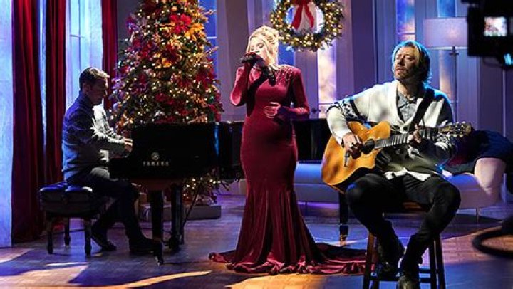 Gabby Barrett Dresses Up Her Baby Bump In Gorgeous Velvet Dress For CMA Country Christmas