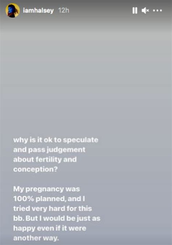 ​Halsey Claps Back At Speculation About Her Pregnancy: It Was ‘100 Percent Planned’