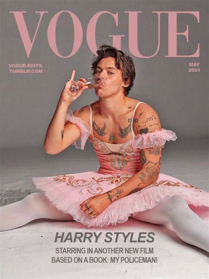 Harry Styles Wears Dress On ‘Vogue’ Cover & Rocks A Skirt, Too – Hollywood Life