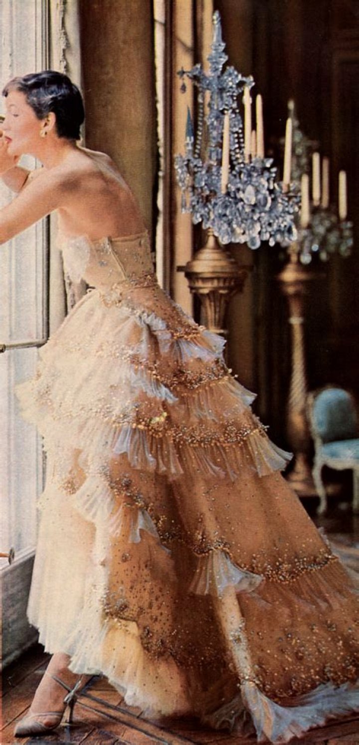 Helena Christensen, 51, Wows In A Vintage Christian Dior Dress With Thigh-High Slit