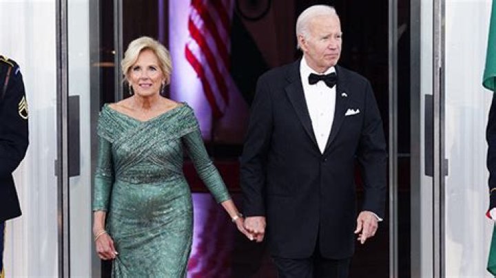 Jill Biden Dazzles In Sparkly Green Dress At White House State Dinner: Photos