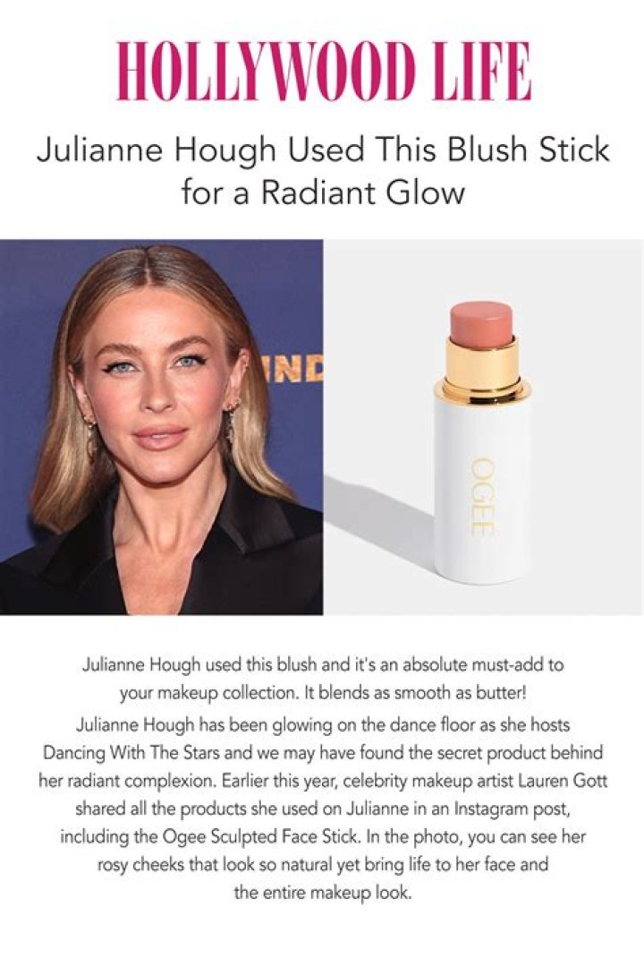 Julianne Hough Used This Blush Stick for a Radiant Glow