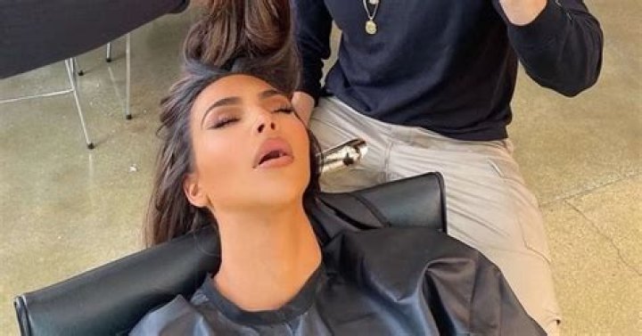 Kim Kardashian’s Hairstylist Trolls Her After She Falls Asleep In Salon Chair – See Pic