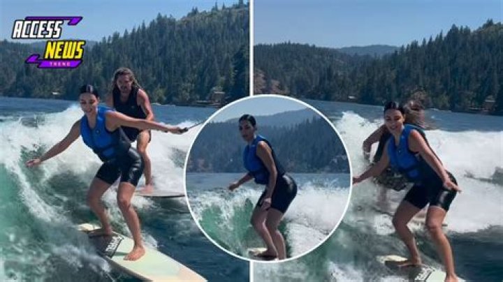 Kim Kardashian & North West Go Wakeboarding On A Lake: Watch – Hollywood Life