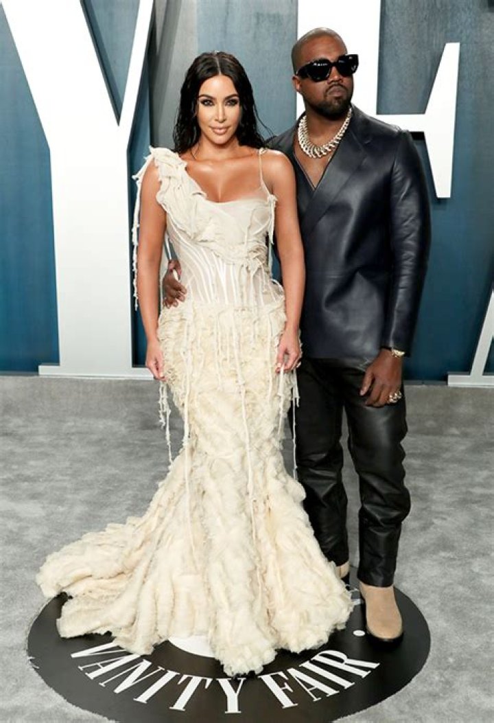 Kim Kardashian Stuns In One-Shouldered Dress For Date Night With Kanye West At Oscars After-Party