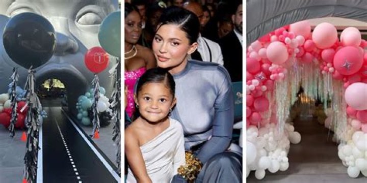 Kim Kardashian, Grandma Kris Jenner, & More Of Aire Scott’s Family Celebrate Kylie’s Son’s 1st Birthday