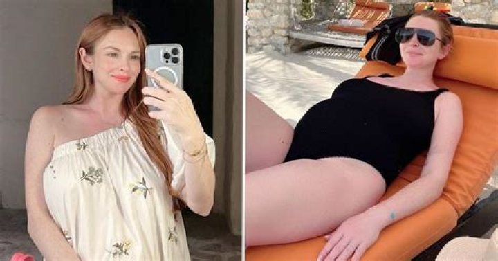 Lindsay Lohan Wears Crop Top & Bike Shorts To Show Off Her Post Baby Body In Mirror Selfie With Nod To ‘Mean Girls’