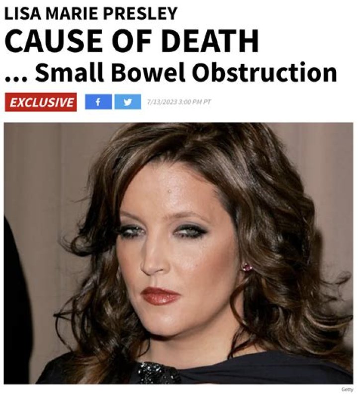 Lisa Marie Presley’s Cause Of Death Revealed – Hollywood Life