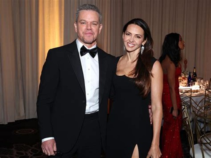 Matt Damon Embraces Going Gray at the 2024 Golden Globe Awards
