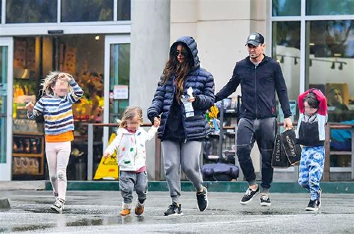 Megan Fox & Brian Austin Green Take 3 Kids Grocery Shopping To Stock Up On Supplies
