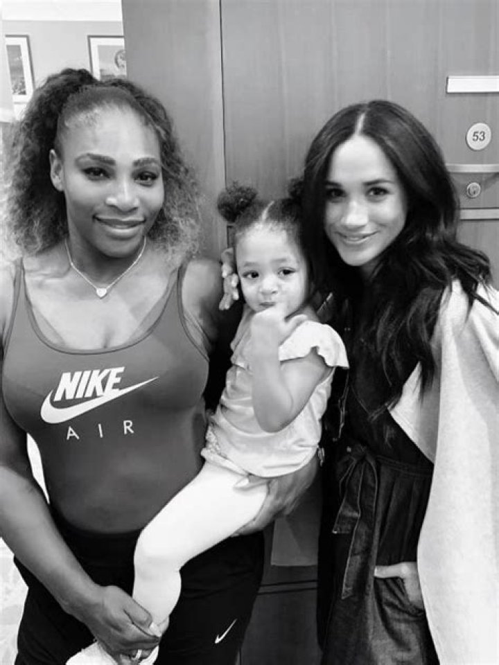 Meghan Markle Cuddles Serena Williams’ Daughter Olympia, 4, In Adorable Photo
