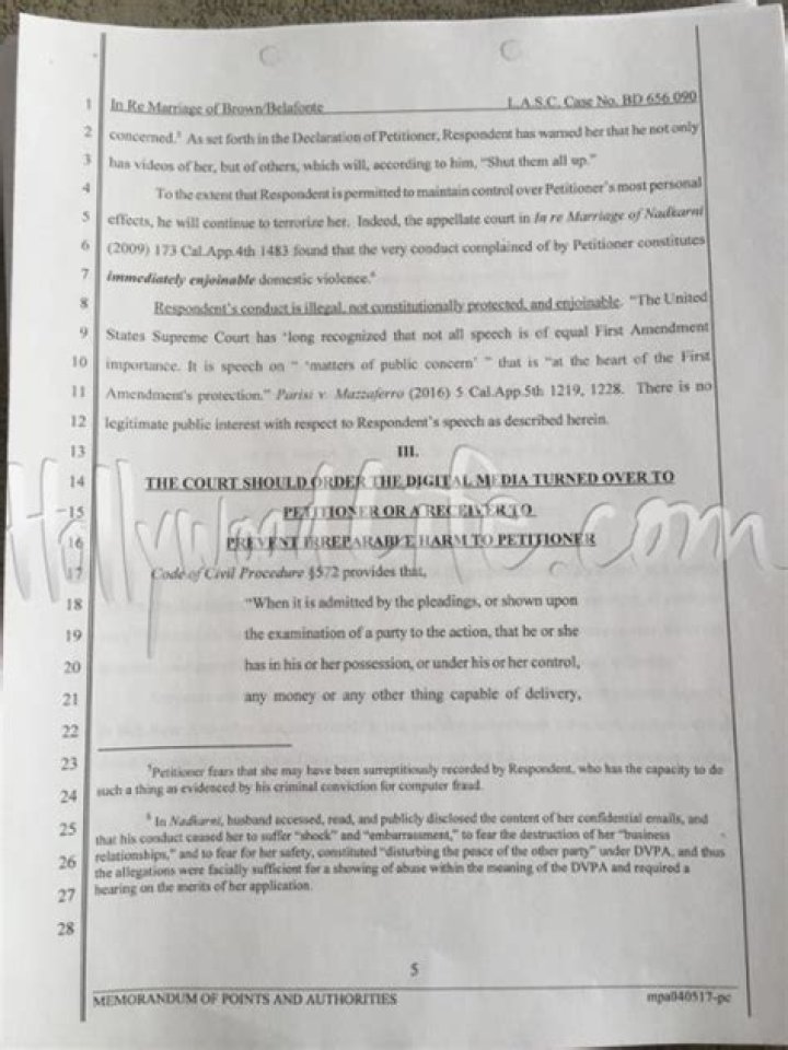 Mel B’s Restraining Order Against Stephen Belafonte — Court Docs