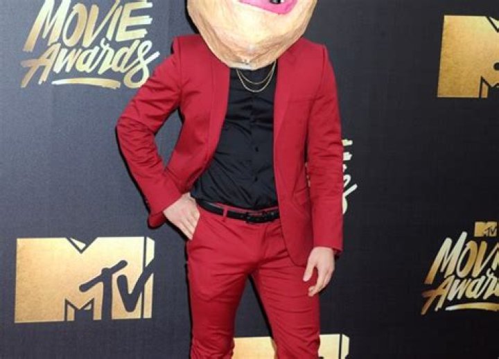 Mike Posner Covers His Face Like Sia With Bizarre Headpiece At Movie Awards — Pics