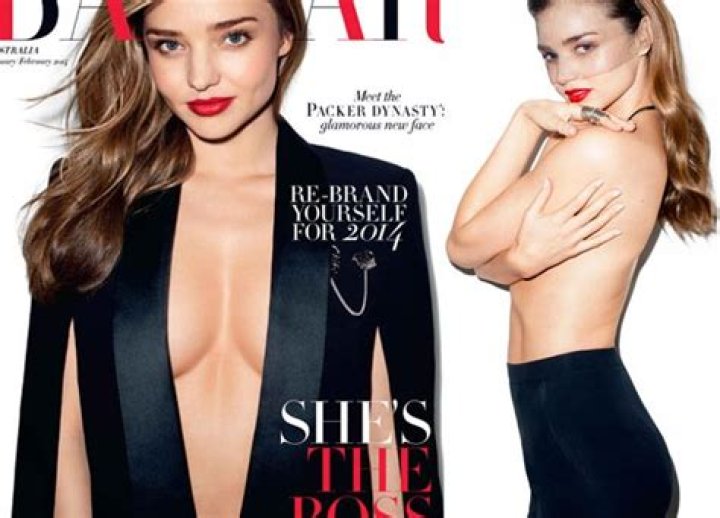 Miranda Kerr Poses Topless For ‘Bazaar’ Australia
