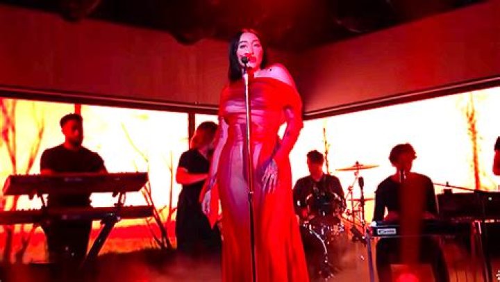 Noah Cyrus Rocks Red Sheer Dress For Sexy Performance On ‘Jimmy Kimmel Live!’