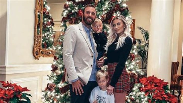 Paulina Gretzky Wears Teeniest Plaid Mini-Skirt In Xmas Pic With Dustin Johnson & Their Kids