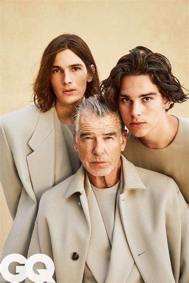 Pierce Brosnan Poses With Sons Dylan & Paris For ‘GQ’ As They Call Him The ‘Nicest Guy’