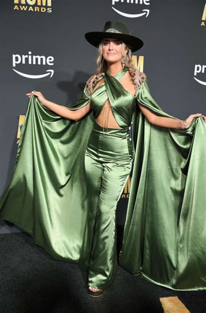 Pink Rocks Leather Jacket & Floral Dress For Her ACM Awards Performance Of ‘One Too Many’ With Keith Urban