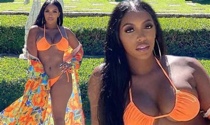 Porsha Williams Stuns In Bright Orange Bikini While Vacationing With Fiancé Simon Guobadia