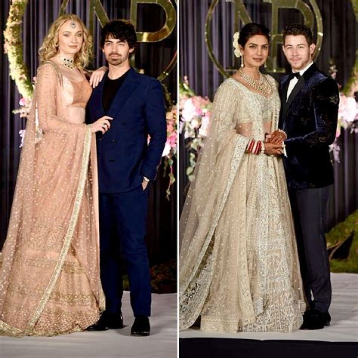 Priyanka Chopra Dazzles In Pink, Lace Saree At Joe Jonas & Sophie Turner’s Wedding