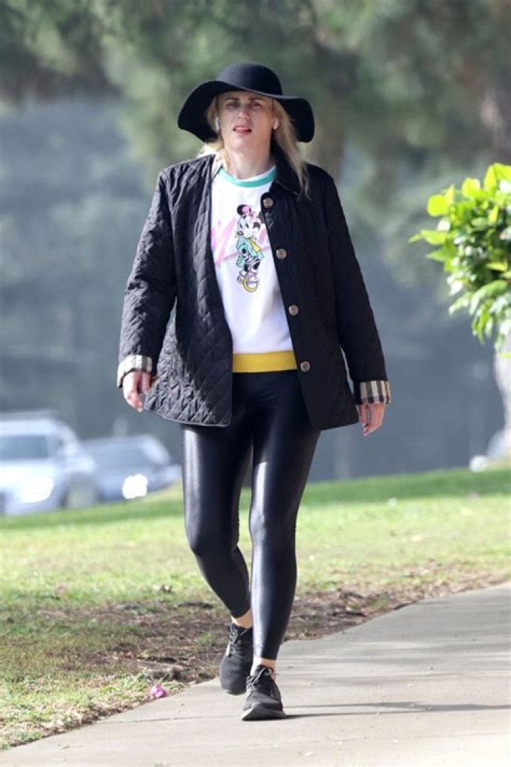 Rebel Wilson Goes Make-Up Free In Leather Leggings For Casual LA Stroll – Photos