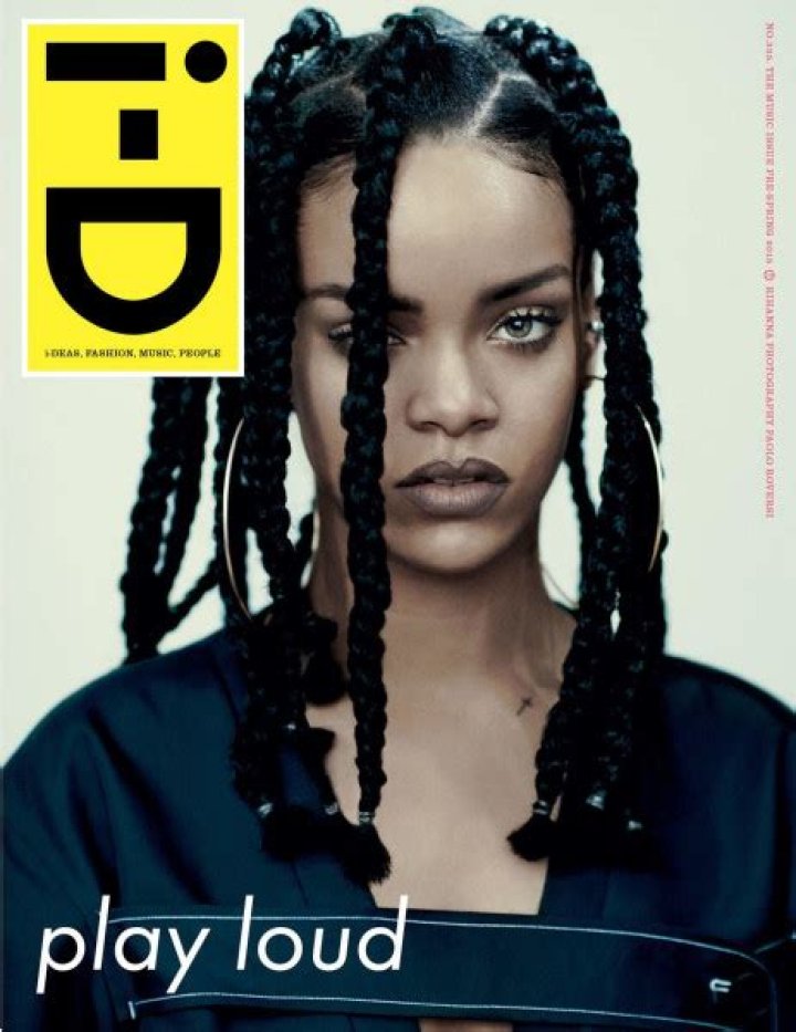 Rihanna Flaunts Retro Box Braids For ‘I-D’ Magazine Cover