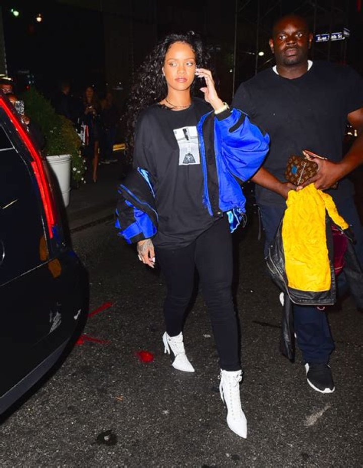 Rihanna Rocks Leggings & High Heeled Boots In Paris 2 Months After Giving Birth To 1st Child