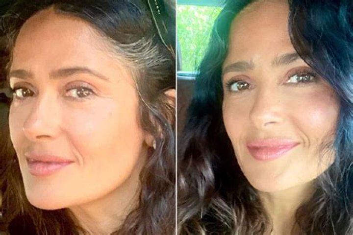 Salma Hayek Covers Grey Roots & Shows Off Hair Makeover — Pics – Hollywood Life