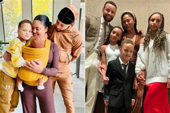 Ayesha & Steph Curry Pose For Sweet Family Photos With All 3 Kids On Thanksgiving