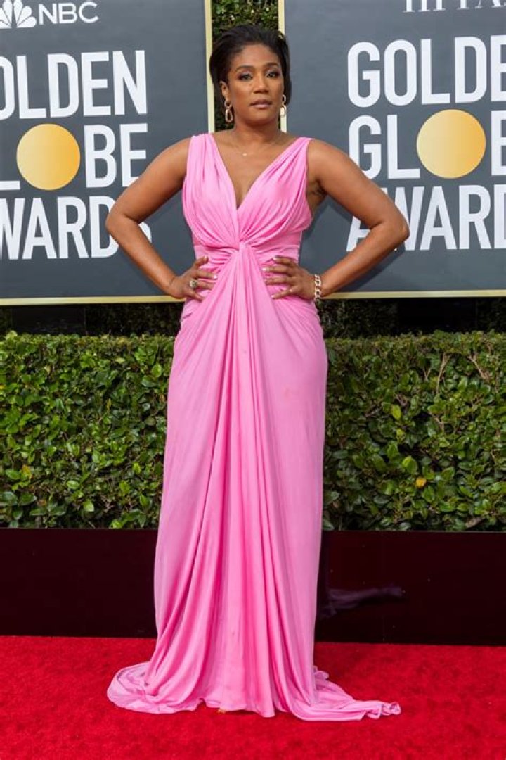 Tiffany Haddish Dazzles In Sequined Alberta Ferretti Gown At The Golden Globes