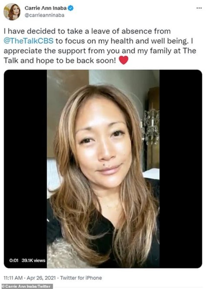 Carrie Ann Inaba Taking Leave Of Absence From ‘The Talk’: I’m Focusing On My ‘Health & Well Being’