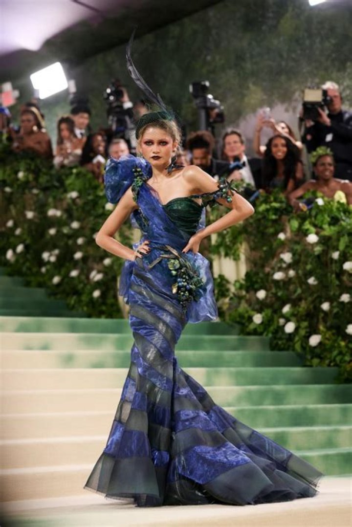 Zendaya Goes Edgy for 2024 Met Gala Red Carpet Return in Dark Hummingbird Gown: Photos